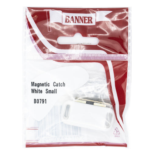 Banner White Magnetic Catch