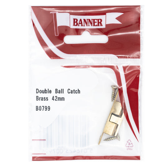 Banner Brass Double Ball Catch 42mm