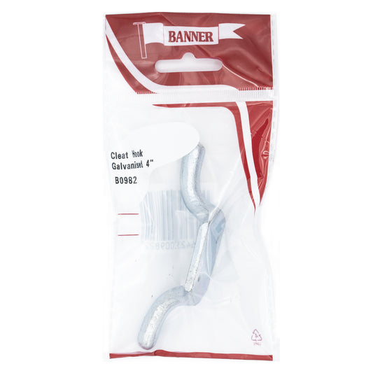 Banner 4" Galvanised Cleat Hook