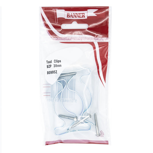 Banner BZP 38mm Tool Clips 2 Pack