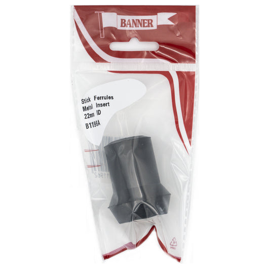 Banner Black 22mm Stick Ferrule with Metal Insert