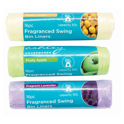 Ashley BB301 50L Scented Swing Bin Liners 15 Pack