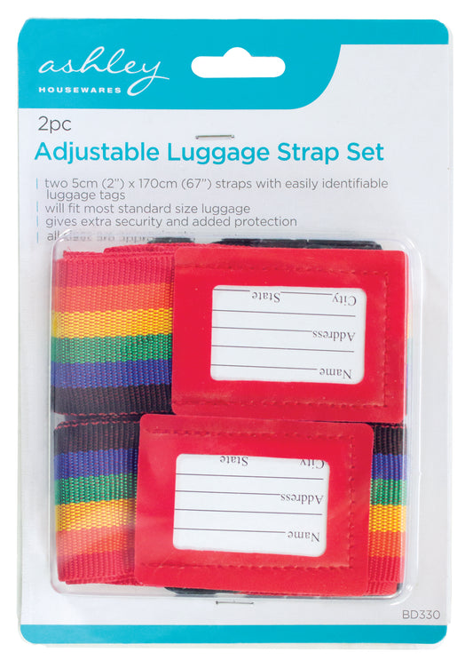 Ashley BD330 Adjustable Luggage Straps 2 Piece Set