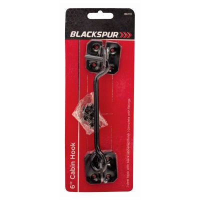 Blackspur BH111 6" Black Cabin Hook