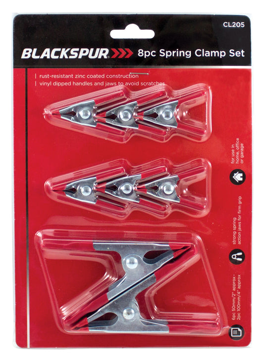 Blackspur Spring Clamps 8 Piece Set