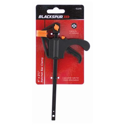 Blackspur CL275 4" x 2 1/2" Ratchet Bar Clamp