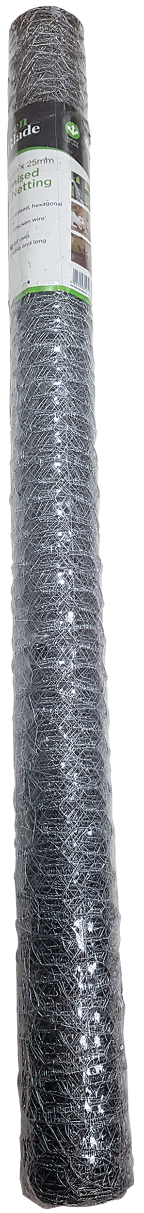 Green Blade Galvanised Chicken Wire Netting 5m x 0.9m x 25mm