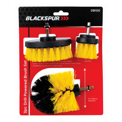 Blackspur 3 Piece Drill Powered Brush Set