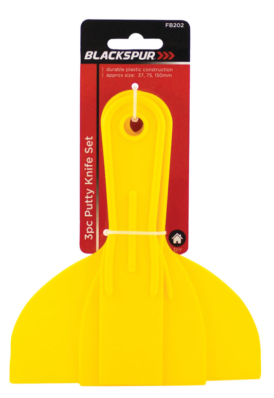 Blackspur FB202 3 Piece Putty Knife Set