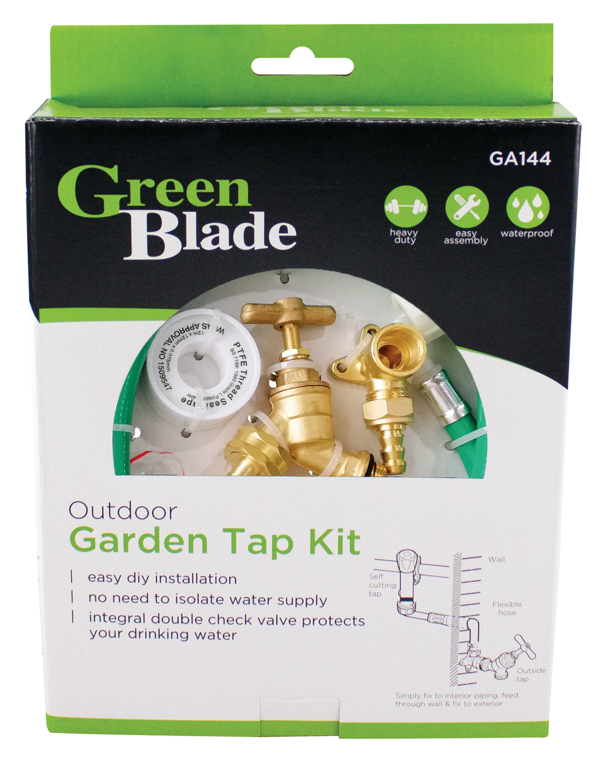 Green Array Ga144 Green Blade GA144 Outdoor Garden Tap Kit – Jim's DIY