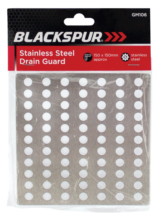 Blackspur GM106 Stainless Steel Square Drain Cover 6" x 6"