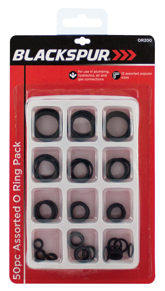 Blackspur 50 Piece Assorted O Ring Pack