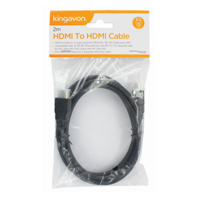 Kingavon HDMI to HDMI 2 Metre Cable