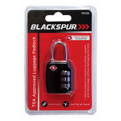 Blackspur TSA Approved Luggage Padlock