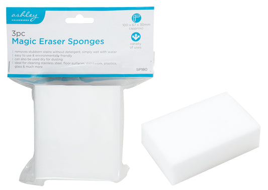 Ashley SP180 Magic Eraser Sponges 3 Pack