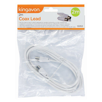 Kingavon SS153 2m Male to Male Coax Lead