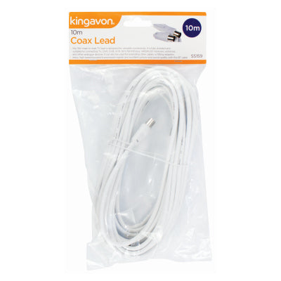Kingavon SS159 10m Male to Male Coax Lead