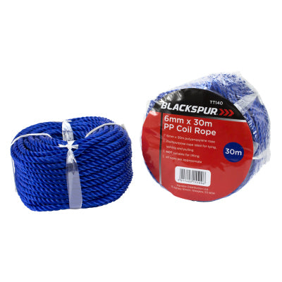 Blackspur TT140 6mm x 30m Polypropylene Rope