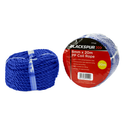 Blackspur TT141 8mm x 20m Polypropylene Rope