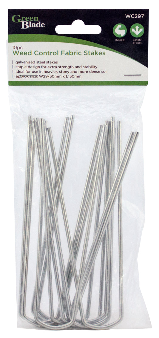 Green Blade WC297 Weed Control Fabric Stakes 10 Pack