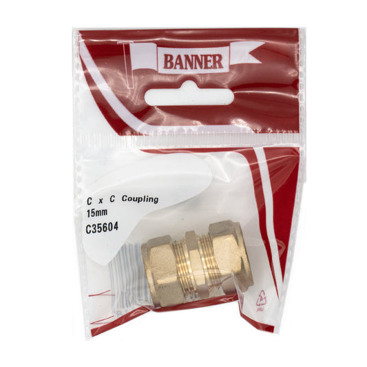 Banner 15mm Compression Straight Coupling