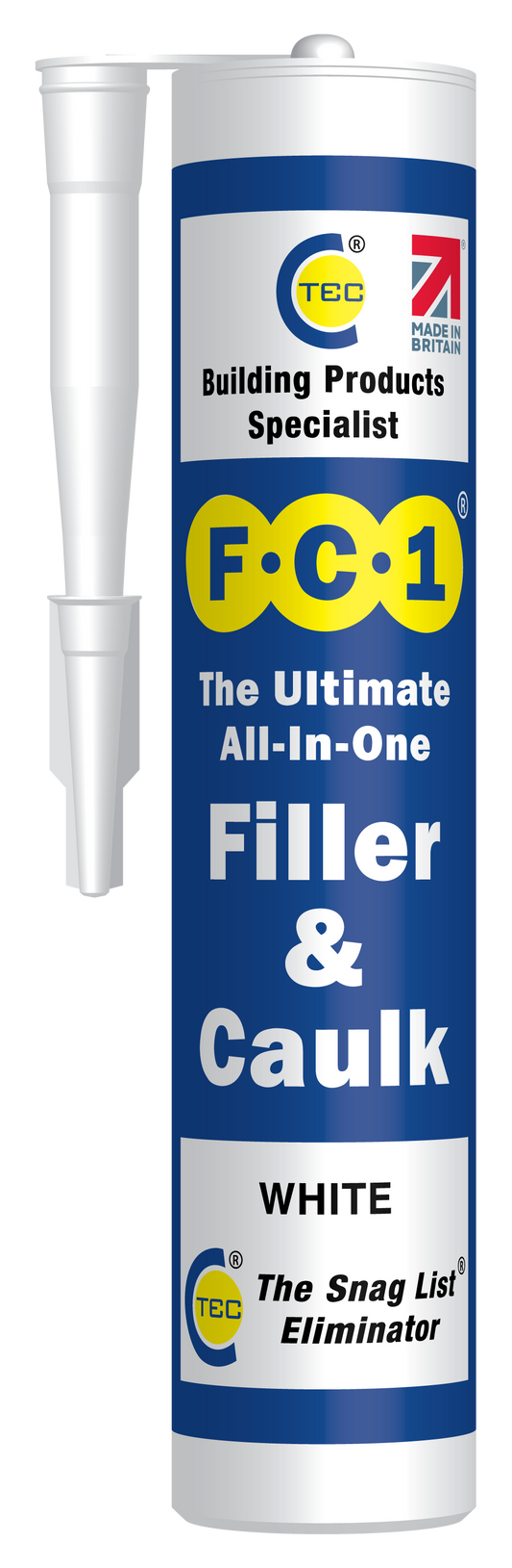 C-Tec FC1 The Ultimate All In One Filler & Caulk White 310ml