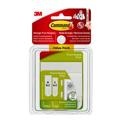 Command Small & Medium Picture Hanging Strips Multipack