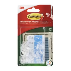 Command Outdoor Light Clips 16 Pack