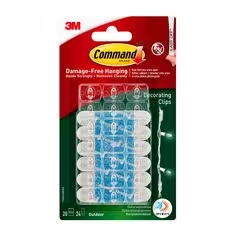 Command Outdoor Decorating Clips 20 Pack