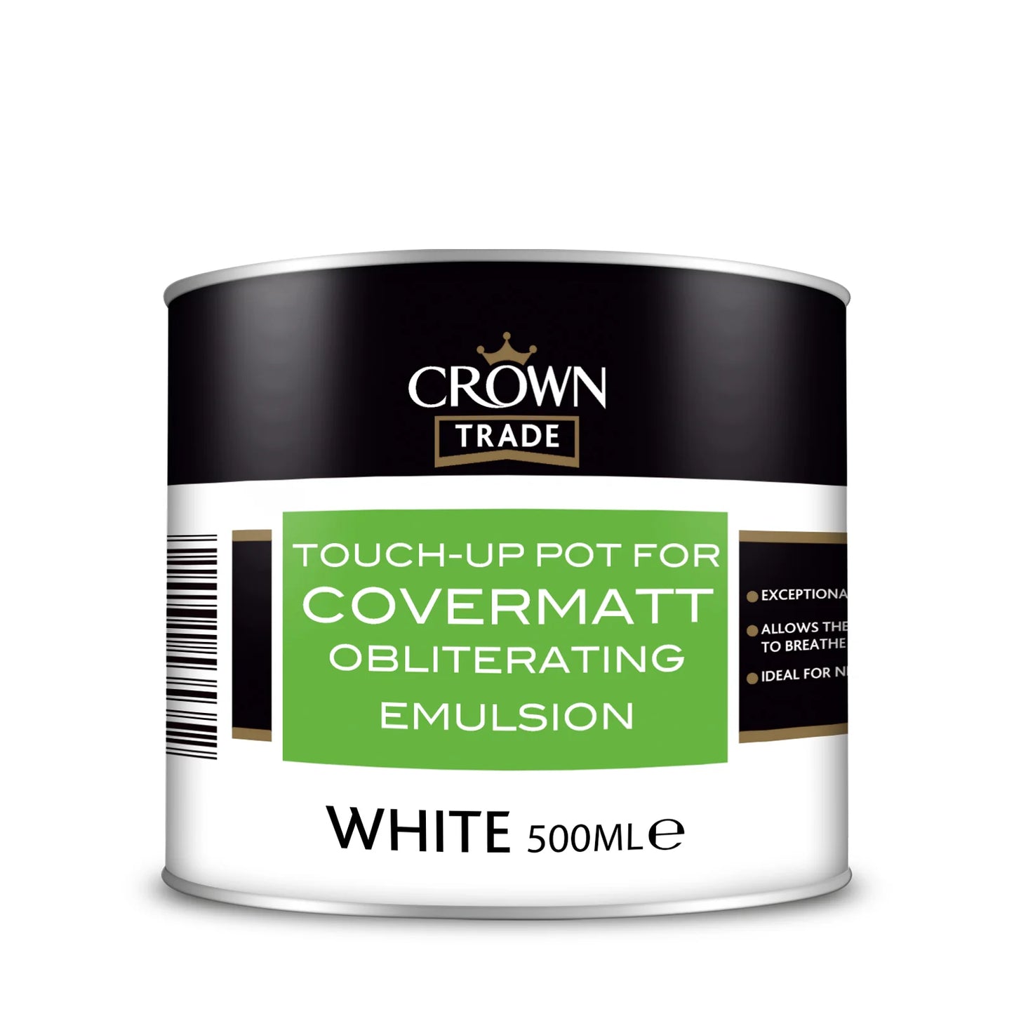 Crown Trade Covermatt Obliterating Emulsion White 500ml