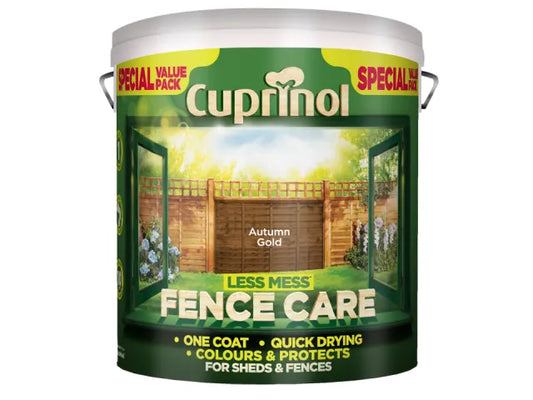 Cuprinol Less Mess Fence Care Autumn Gold 6L