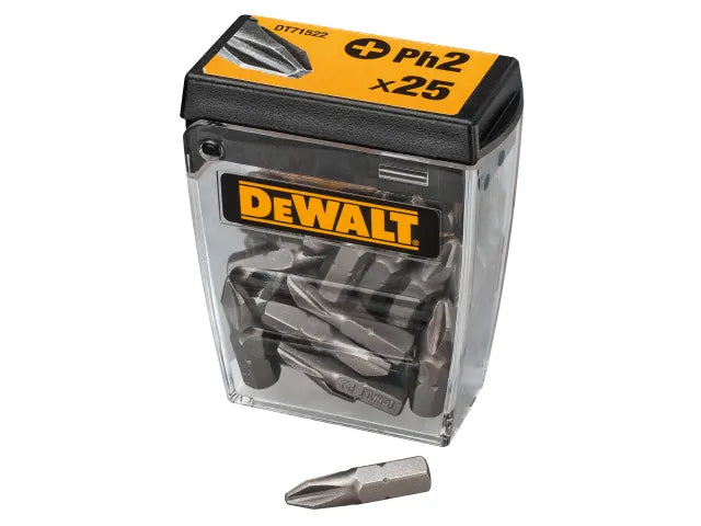 DeWalt PH2 25mm Torsion Bits 25 Pack