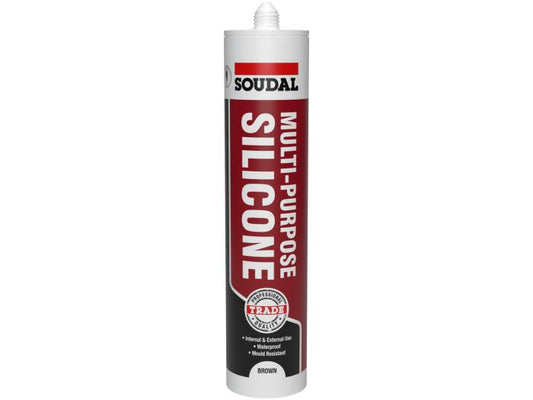 Soudal Trade Multi Use Silicone Brown 270ml
