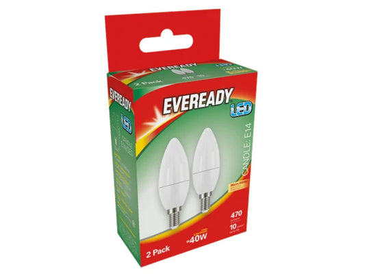Eveready LED SES 40W Candle Twin Pack