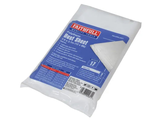 Faithfull 3.6 x 2.7m Polythene Dust Sheet