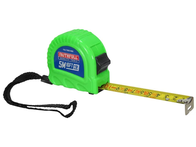 Faithfull TM519MI Twin Lock 5m Tape Measure