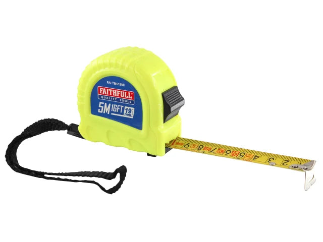 Faithfull TM519MI Twin Lock 5m Tape Measure