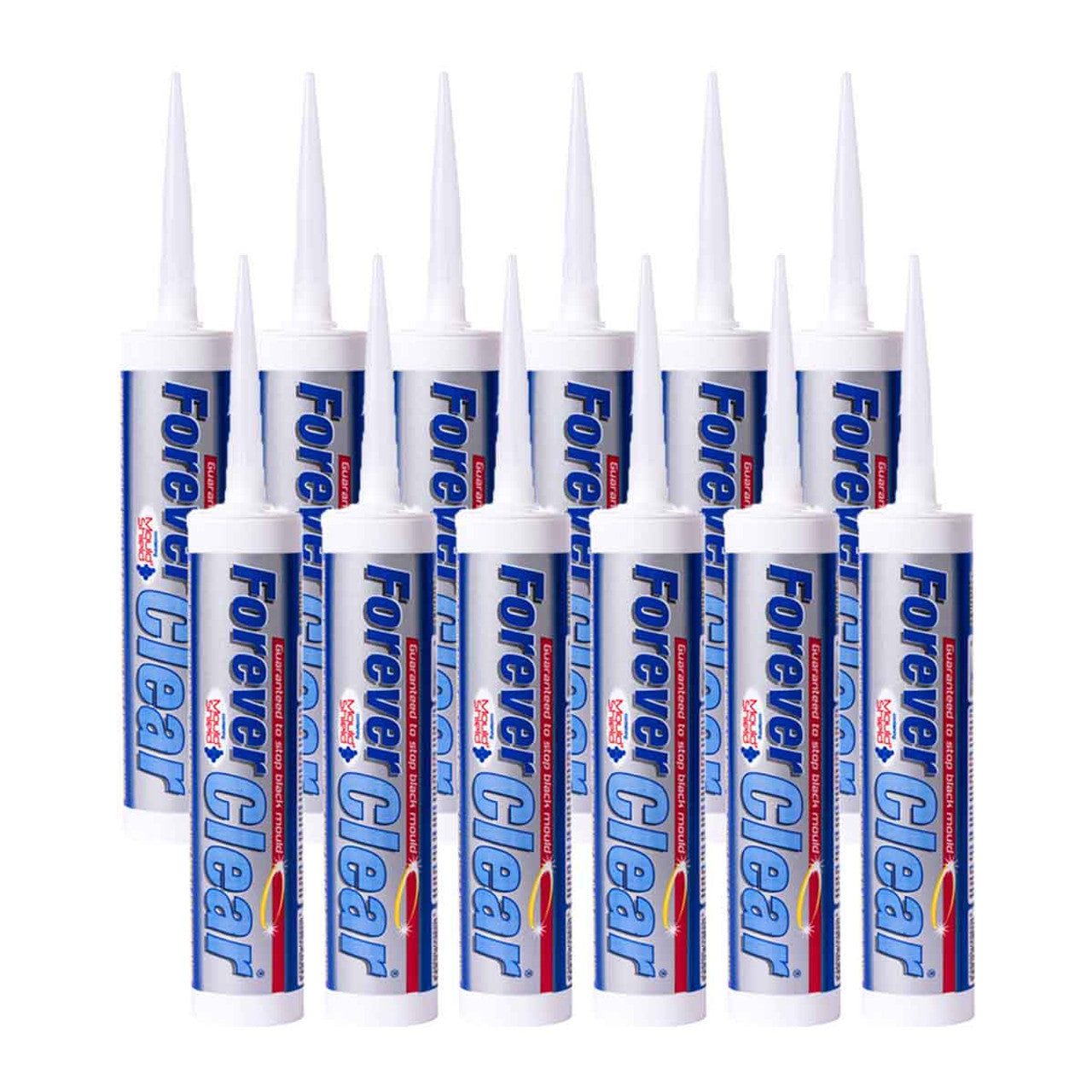 Everbuild Forever Clear Anti Bacterial Silicone Box of 12
