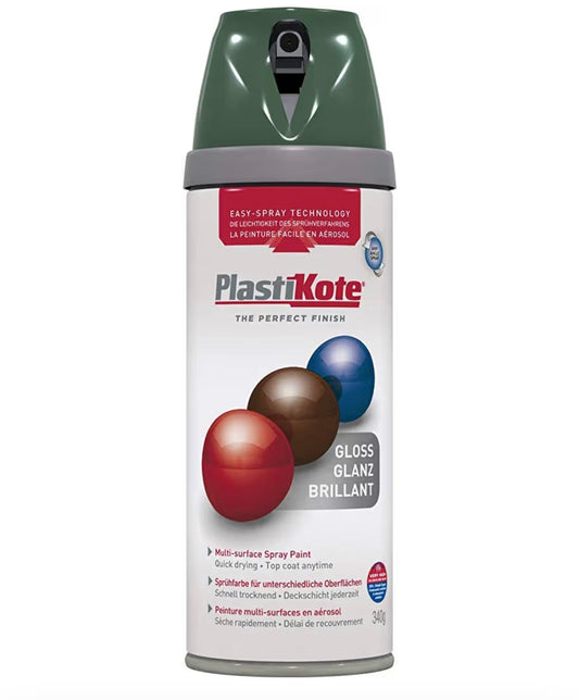 Plastikote Gloss Luscious Bright Green Spray Paint 400ml