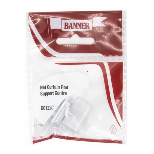 Banner Net Curtain Rod Supports Centre
