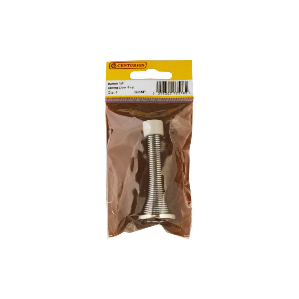 Centurion GI35P 80mm Chrome Spring Door Stop
