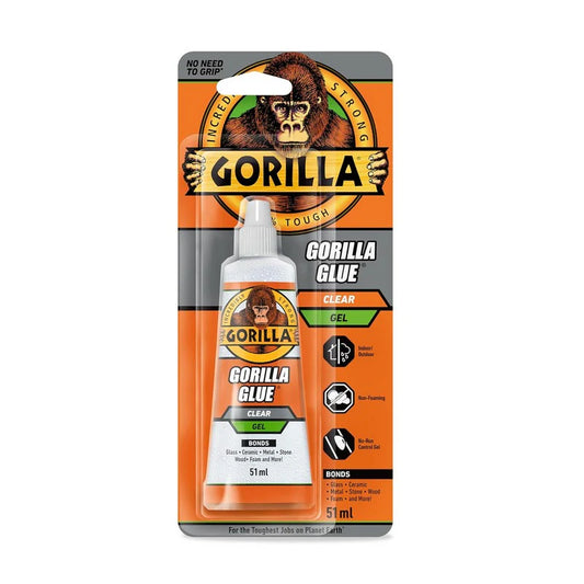 Gorilla All Purpose Clear Super Glue Gel 51ml