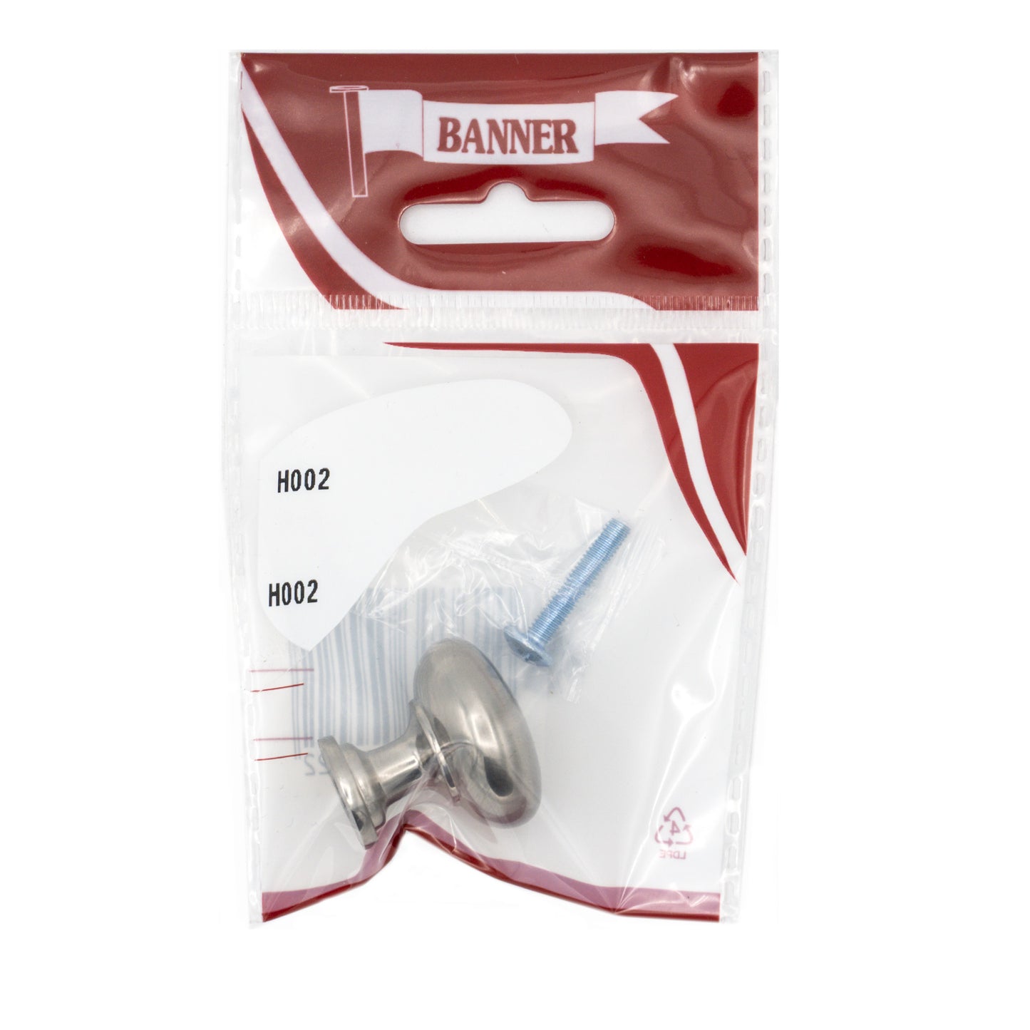 Banner Satin Nickel Mushroom Door Knob 30mm