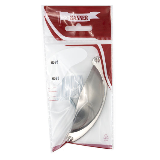 Banner Satin Nickel Chrome Cup Pull Cupboard Handle 64mm