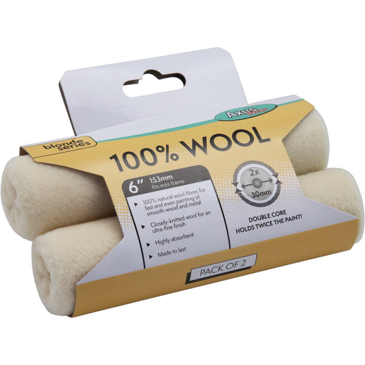 Axus Decor 100% Wool 6" Roller Sleeves 2 Pack