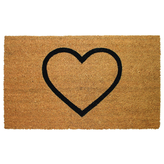 Likewise Coir Mat Heart Design 75 x 45cm