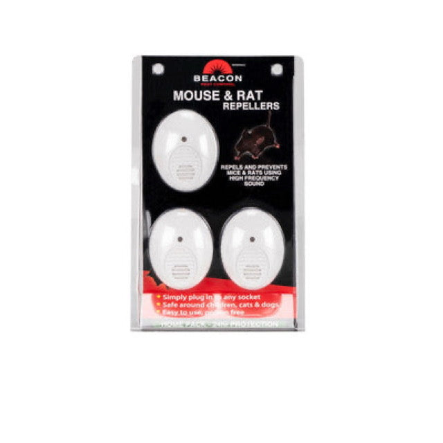 Rentokil Beacon Mouse & Rat Plug In Repellers 3 Pack