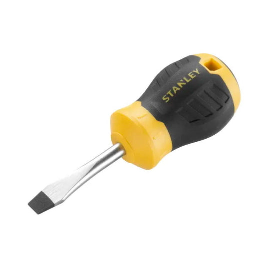 Stanley 016147 Cushion Grip Stubby Screwdriver 6.5 x 45mm Flared