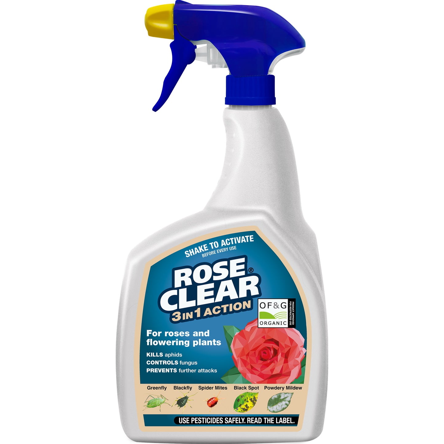 Rose Clear 3 in 1 Action Ready to Use Spray 800ml
