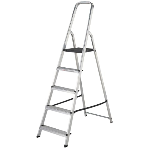 Werner Aluminium High Handrail Stepladder 5 Tread